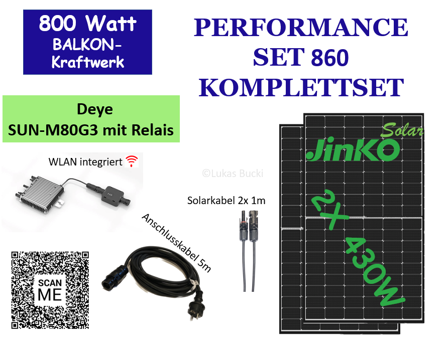 Balkonkraftwerk 800W Deye Sun-M80G3-EU-Q0